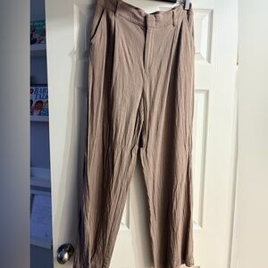 Gentle Fawn Elliot Taupe Linen Trousers XL